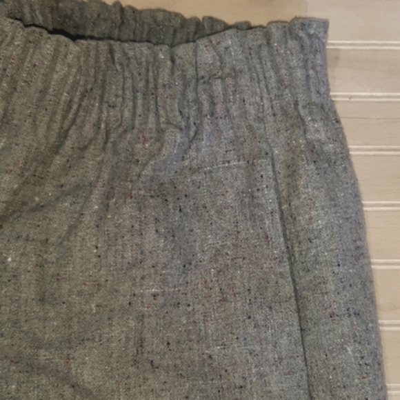 J. Crew Classy Wool Blend Elastic Waist Lined A-line Mini Flare Short Skirt. - Picture 4 of 7